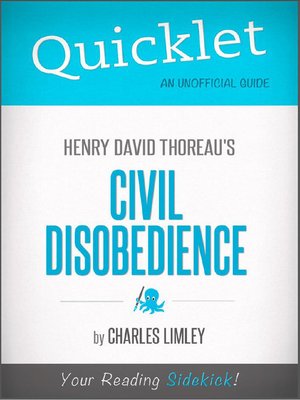 cover image of Quicklet on Henry David Thoreau's Civil Disobedience